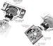 20 Pcs 105° Soft Close Hinges – Face Frame, 6-Way Adjustable Concealed - Berta Store