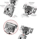 20 Pcs 105° Soft Close Hinges – Face Frame, 6-Way Adjustable Concealed - Berta Store