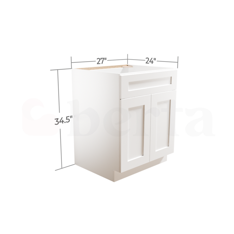 Sink Base Cabinets - Classic Shaker Pre-Assembled - Berta Store