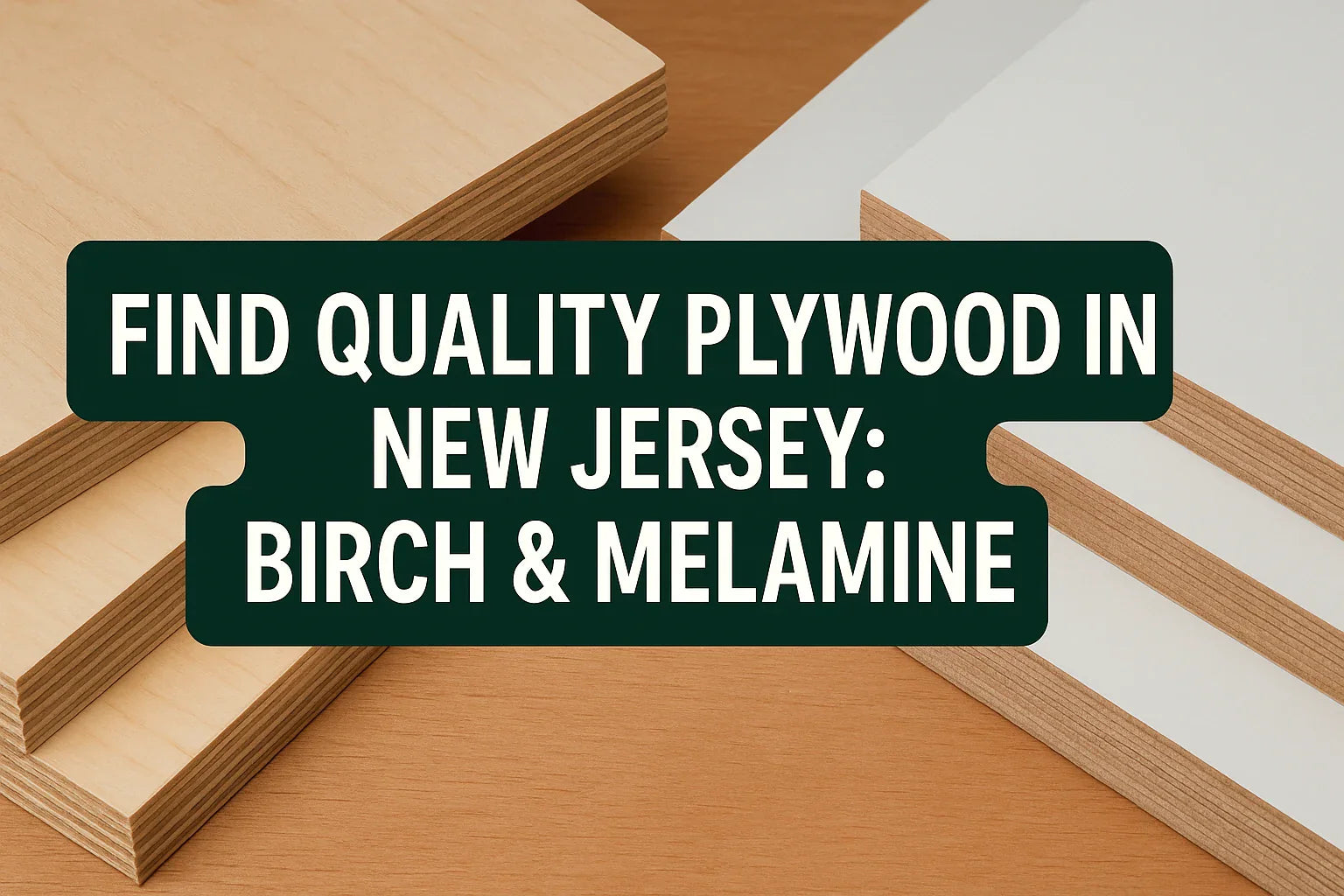 Prefinished Birch and White Melamine Plywood - Cabinet Grade