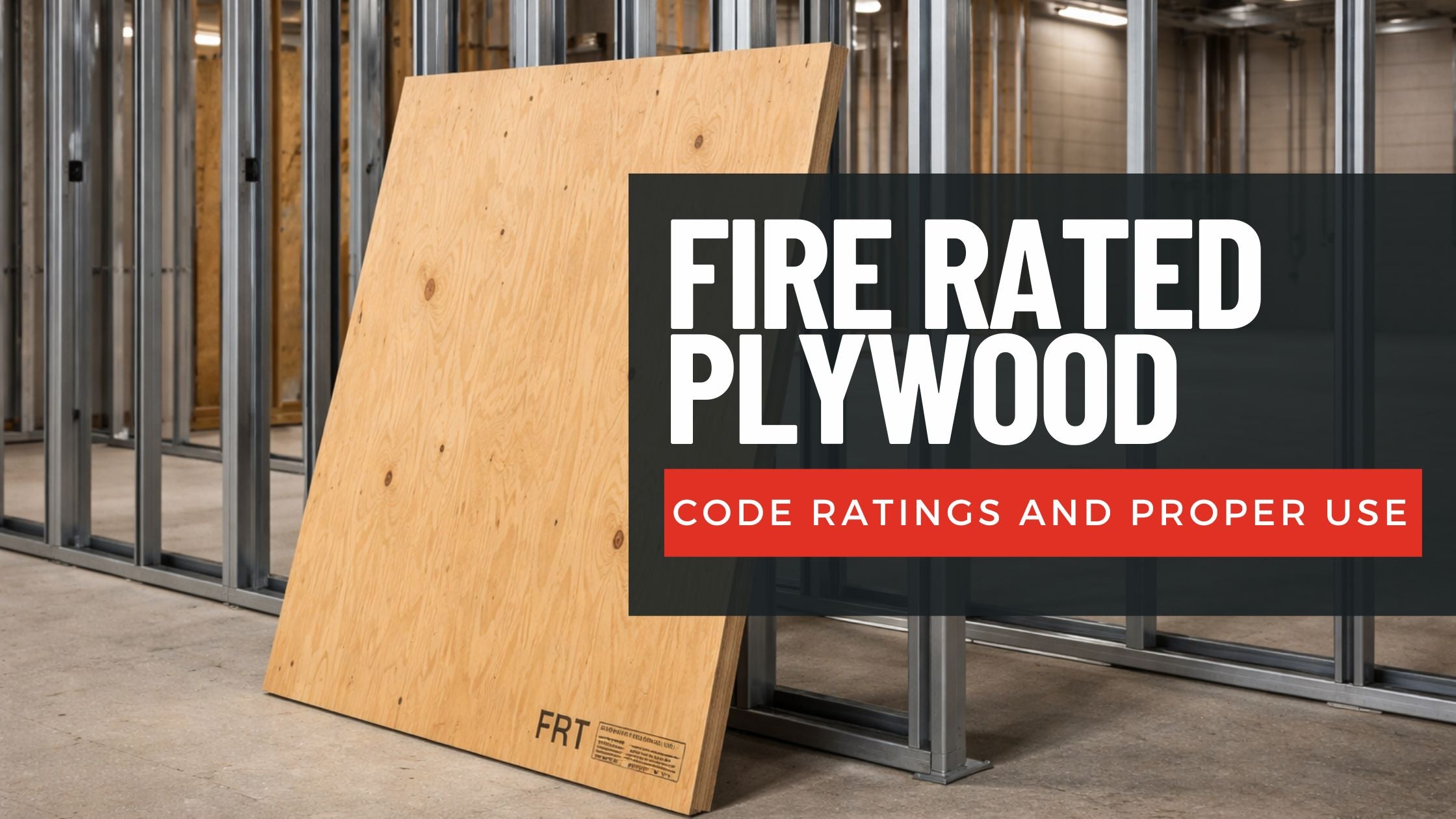 What Is Fire Rated Plywood? (Class A, FRT & Code Explained)