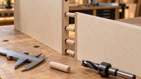 Cabinet Dowel Joints: How to Set Up 5/16-Inch Pins