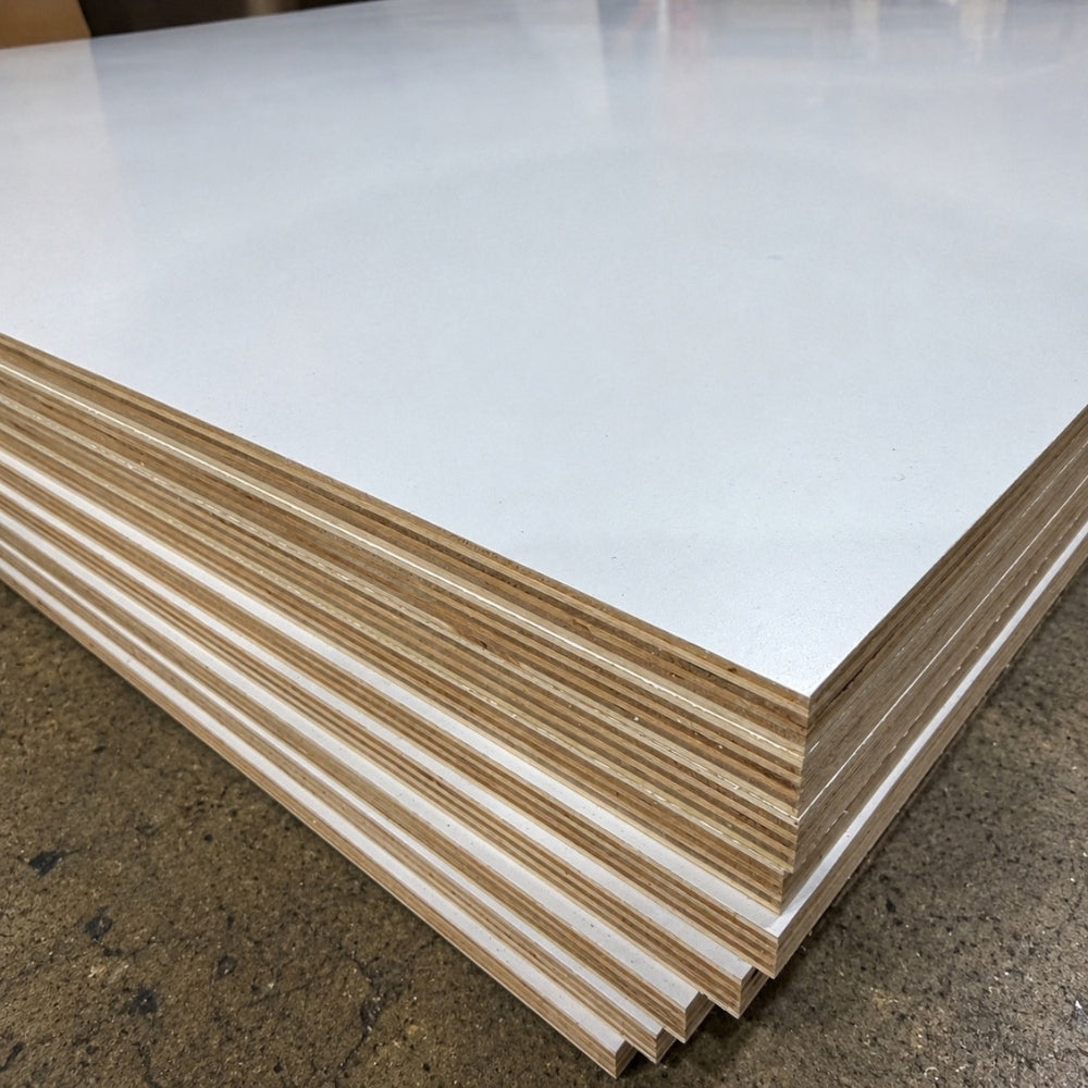 1/2 inch white melamine prefinished plywood 4x8 sheets with exposed layered edges