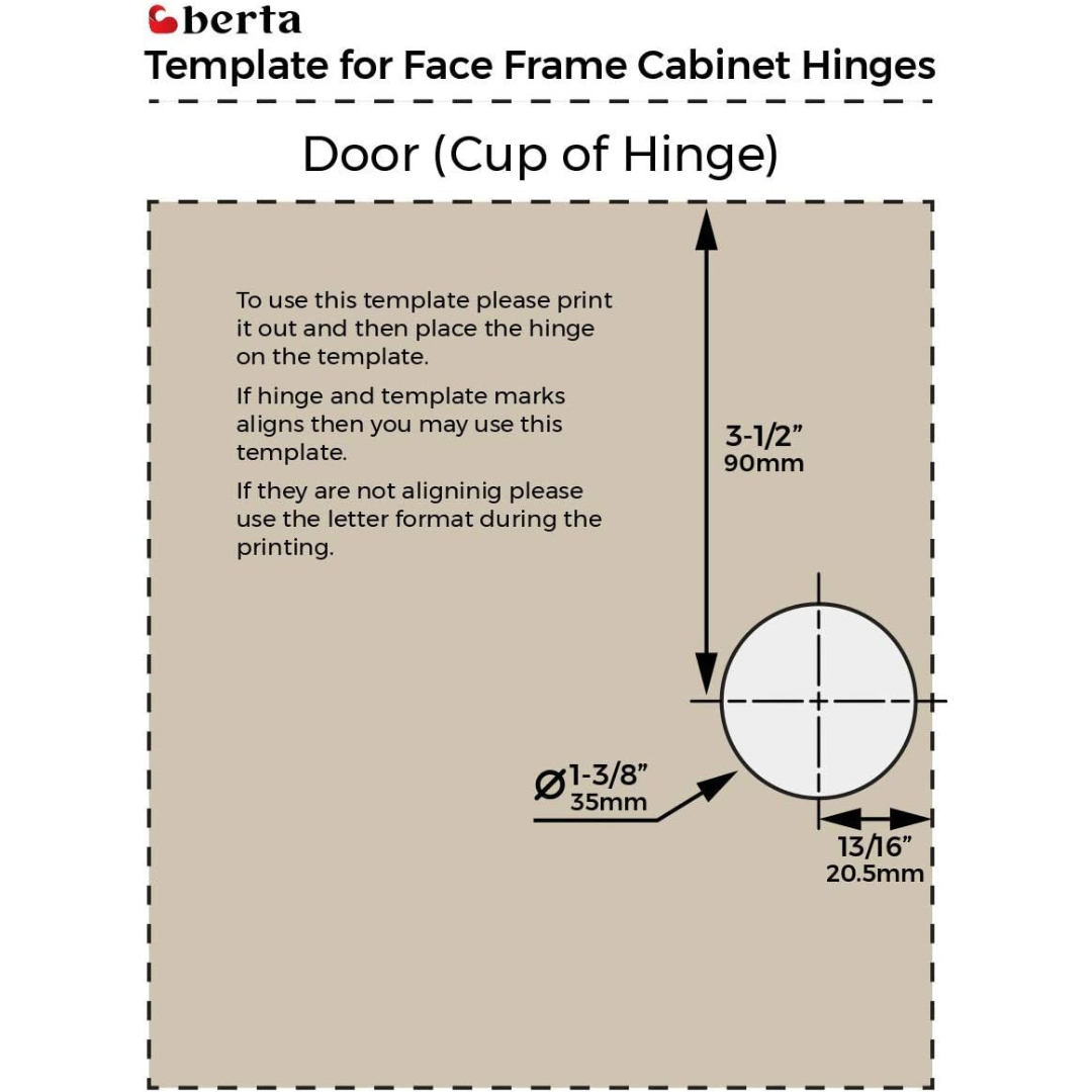 20 Pcs 105° Soft Close Hinges – 5/8" Overlay for Face Frame & Frameless Cabinets - Berta Store 