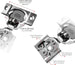 20 Pcs 105° Soft Close Hinges – Face Frame, 6-Way Adjustable Concealed - Berta 