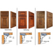 20 Pcs 110° Soft Close Hinges – Inset Frameless, 3-Cam Adjustable - Berta 