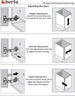 20 Pcs - 165° Lazy Susan Hinge, Frameless Full Overlay, Self-Close, CLIP-ON Concealed Hardware for Corner Kitchen Cabinet & Closets - Berta 