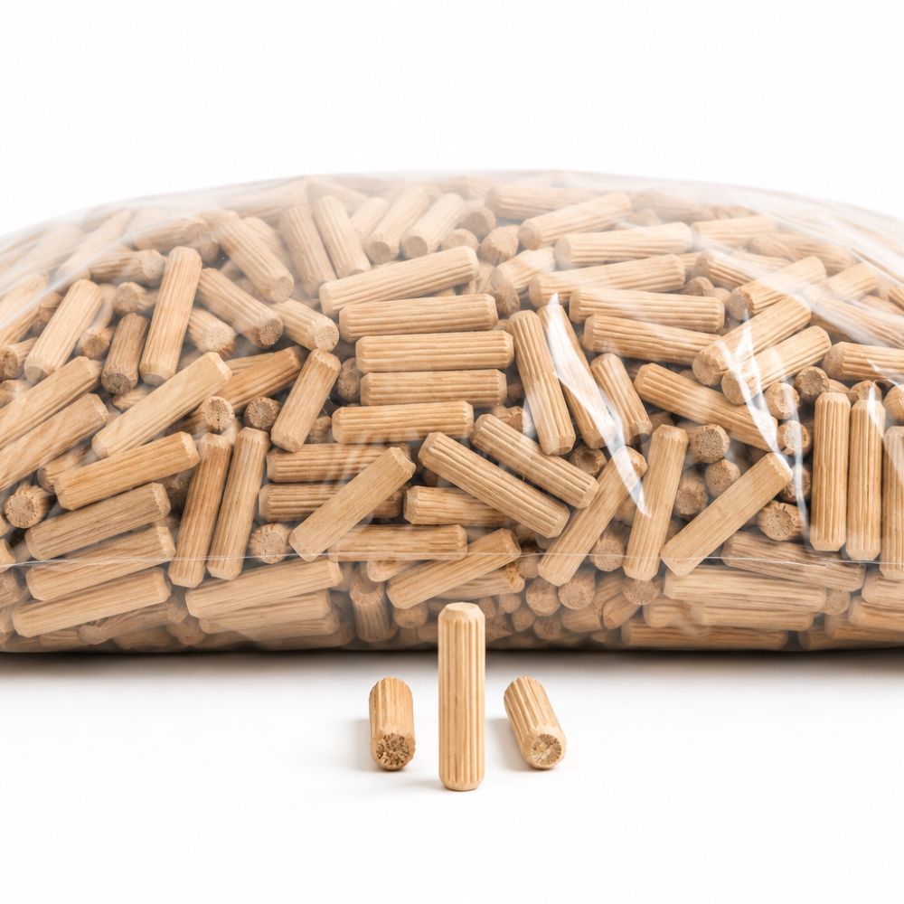 5/16" x 1-1/2" Wood Dowel Pins – 2000 Pack - Berta Store 