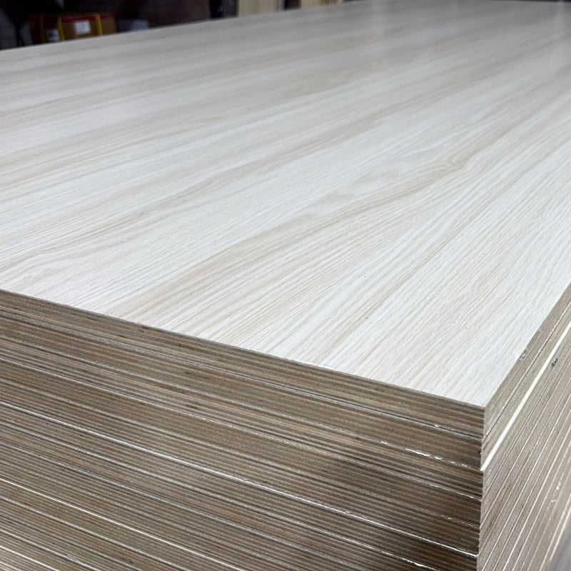 Wood-tone melamine plywood 4x8 cabinet panel