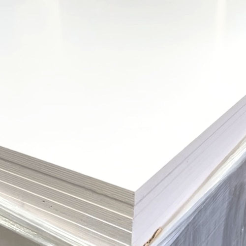 4×8 Prefinished White Melamine Baltic Birch Plywood – 3/4" Cabinet Grade
