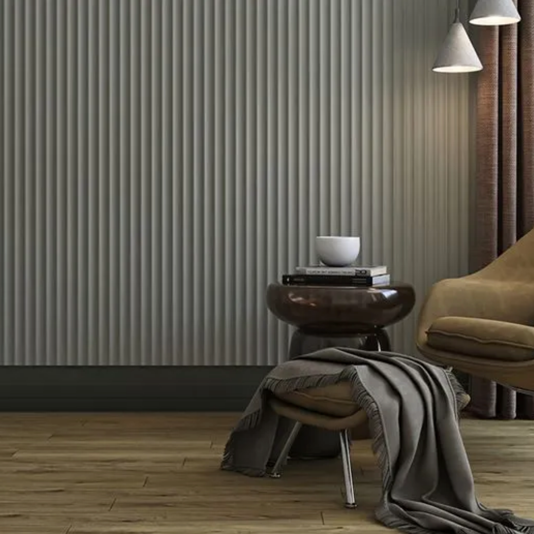 5-7/10 in. x 110-1/5 in. x 7/10 in. WaveForm MDF Wall Panel - Berta Store 