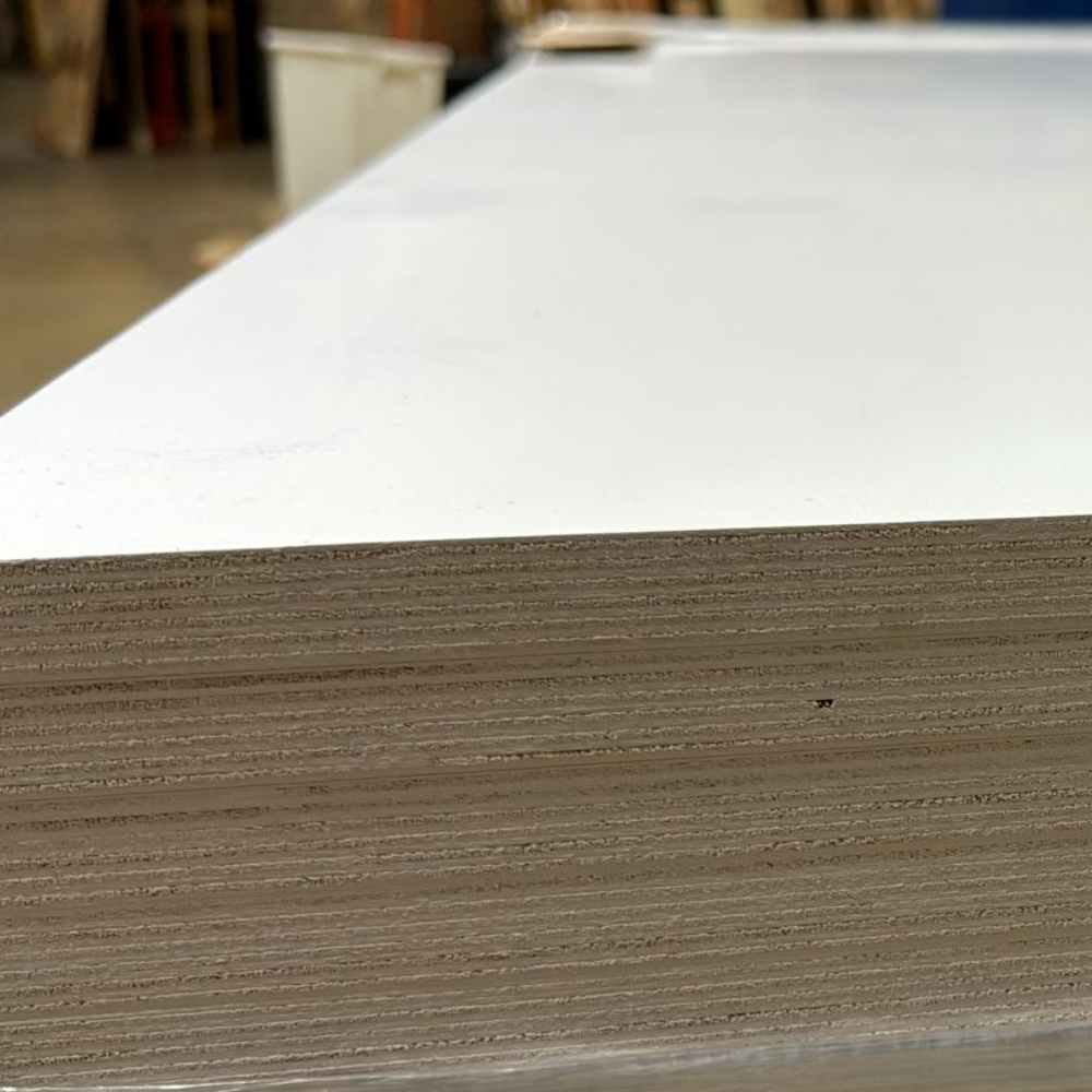 49" x 98" Baltic Birch Plywood Both Sides White Overlay – 3/4" - Berta Store 