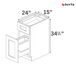 Base Accessory Cabinets - Classic Shaker Pre-Assembled - Berta 