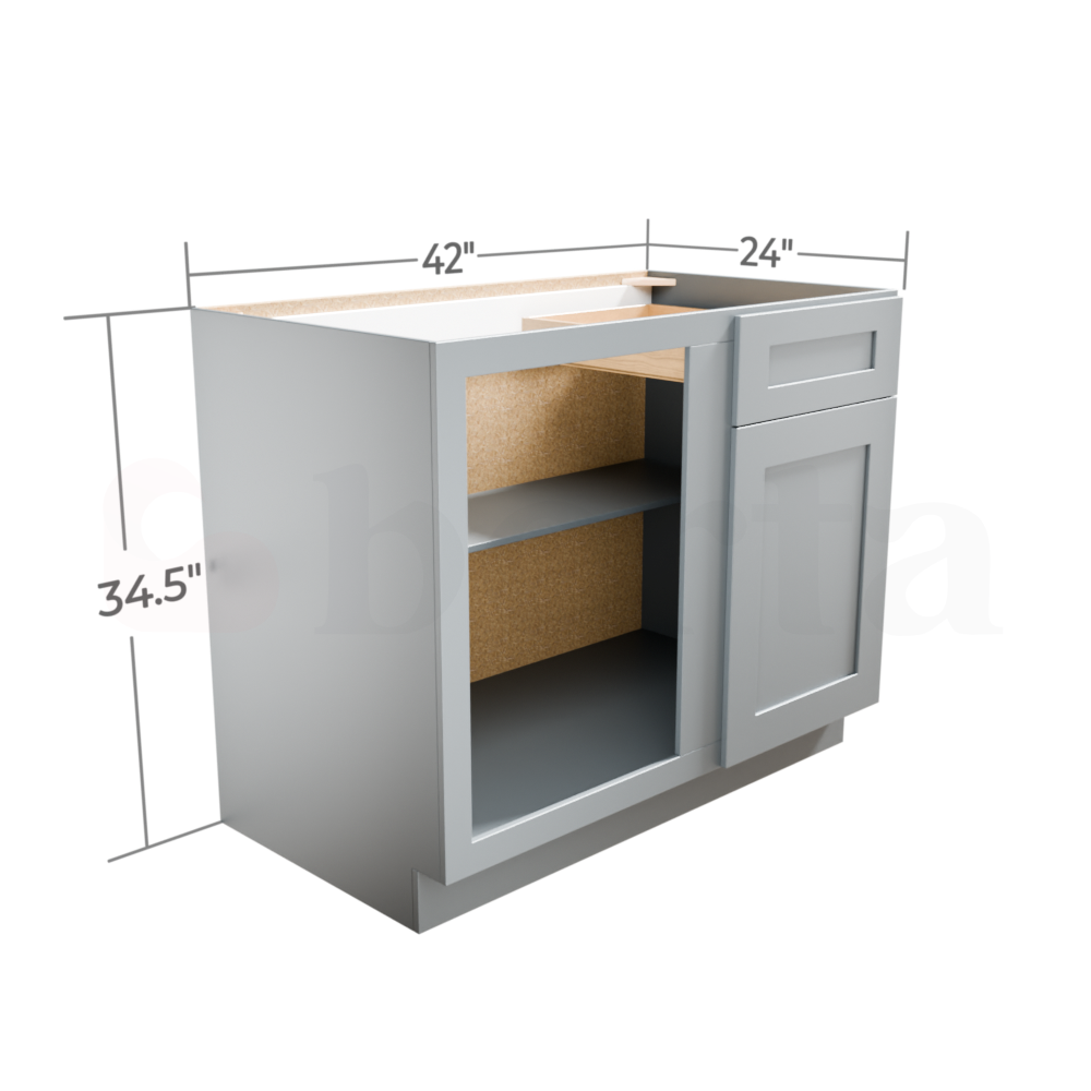 Base Blind Corner Cabinets - Classic Shaker Pre-Assembled - Berta 