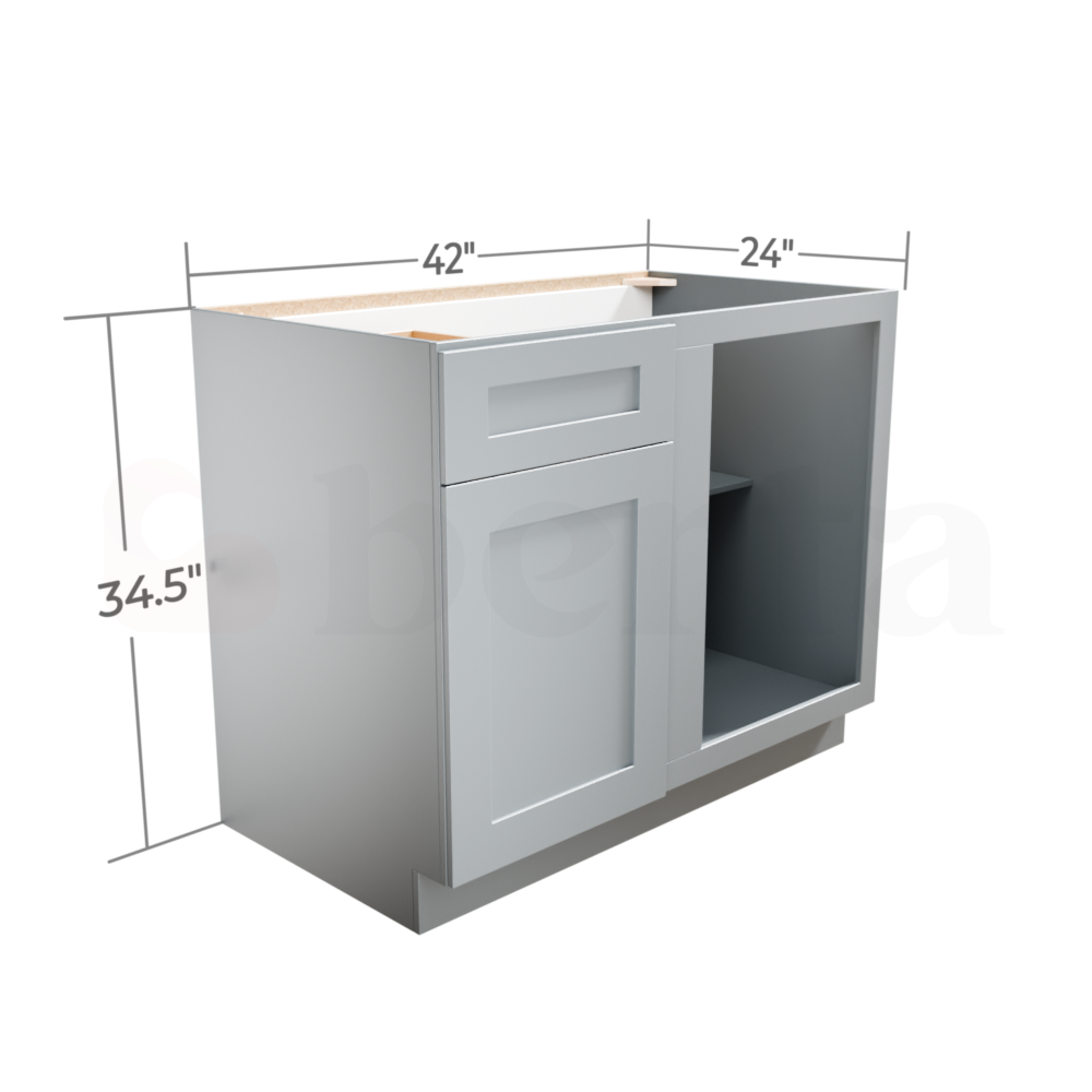 Base Blind Corner Cabinets - Classic Shaker Pre-Assembled - Berta 