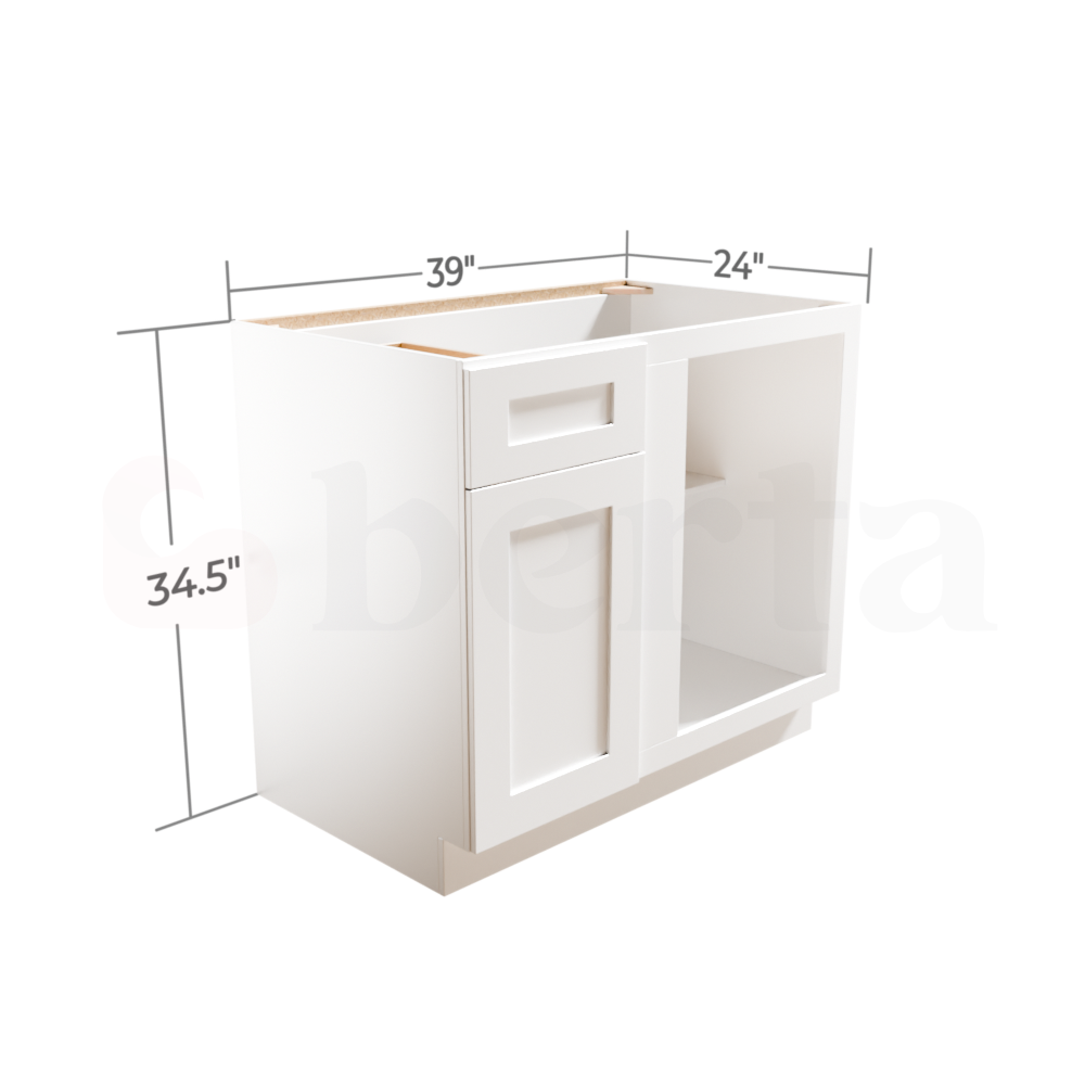 Base Blind Corner Cabinets - Classic Shaker Pre-Assembled - Berta Store 