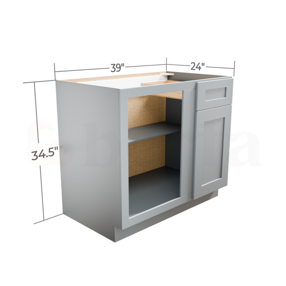 Base Blind Corner Cabinets - Classic Shaker Pre-Assembled - Berta Store 