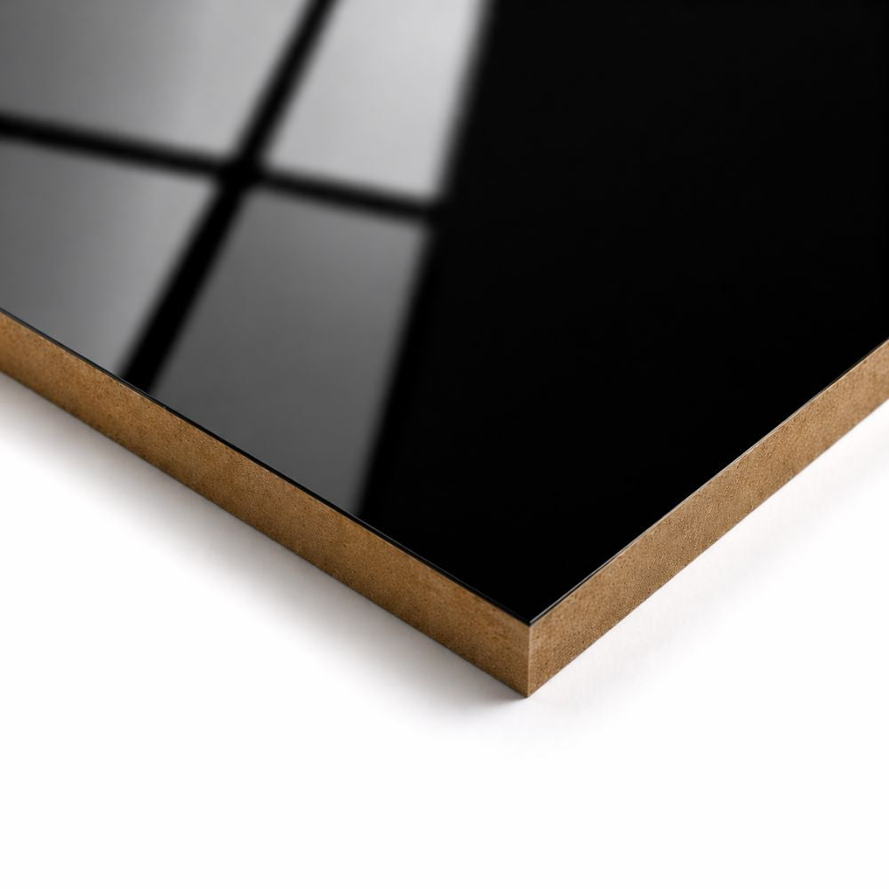 Black Gloss MDF Panel 4x8 Sheet Berta Store