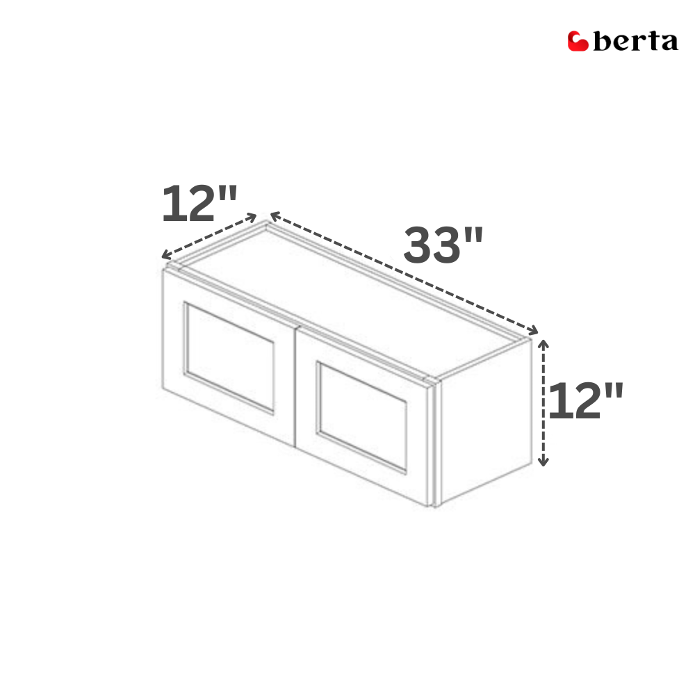 Bridge Wall Cabinets - Classic Shaker Pre-Assembled - Berta 