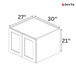 Bridge Wall Cabinets - Classic Shaker Pre-Assembled - Berta 