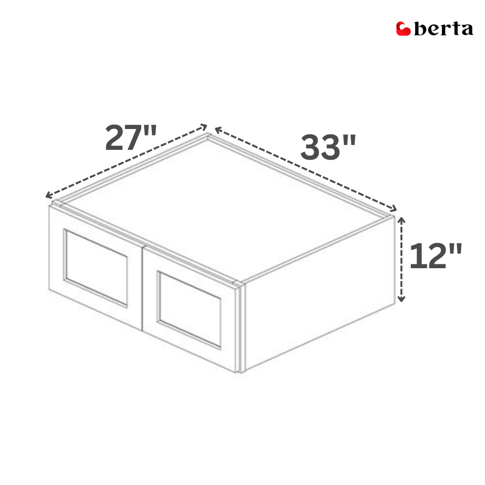 Bridge Wall Cabinets - Classic Shaker Pre-Assembled - Berta 