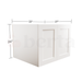 Bridge Wall Cabinets - Classic Shaker Pre-Assembled - Berta Store 
