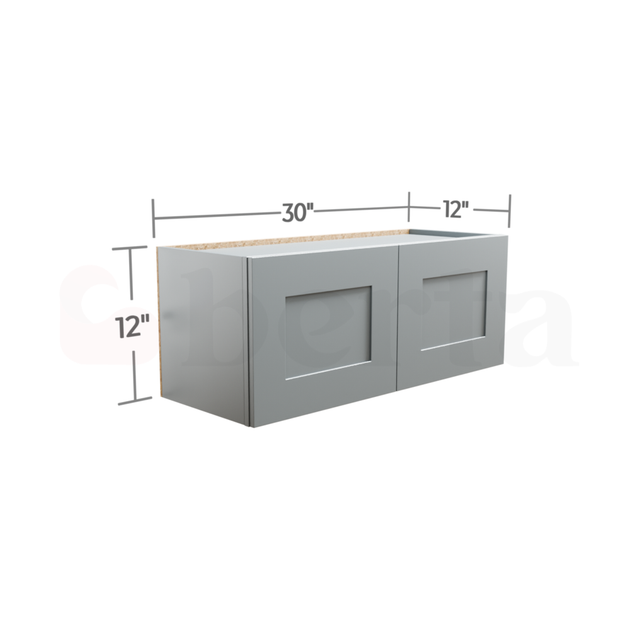 Bridge Wall Cabinets - Classic Shaker Pre-Assembled - Berta 