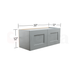 Bridge Wall Cabinets - Classic Shaker Pre-Assembled - Berta Store 
