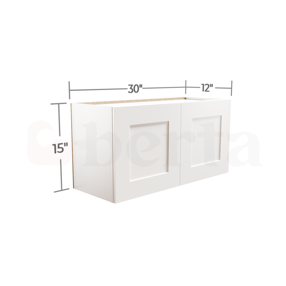 Bridge Wall Cabinets - Classic Shaker Pre-Assembled - Berta Store 