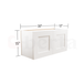 Bridge Wall Cabinets - Classic Shaker Pre-Assembled - Berta Store 