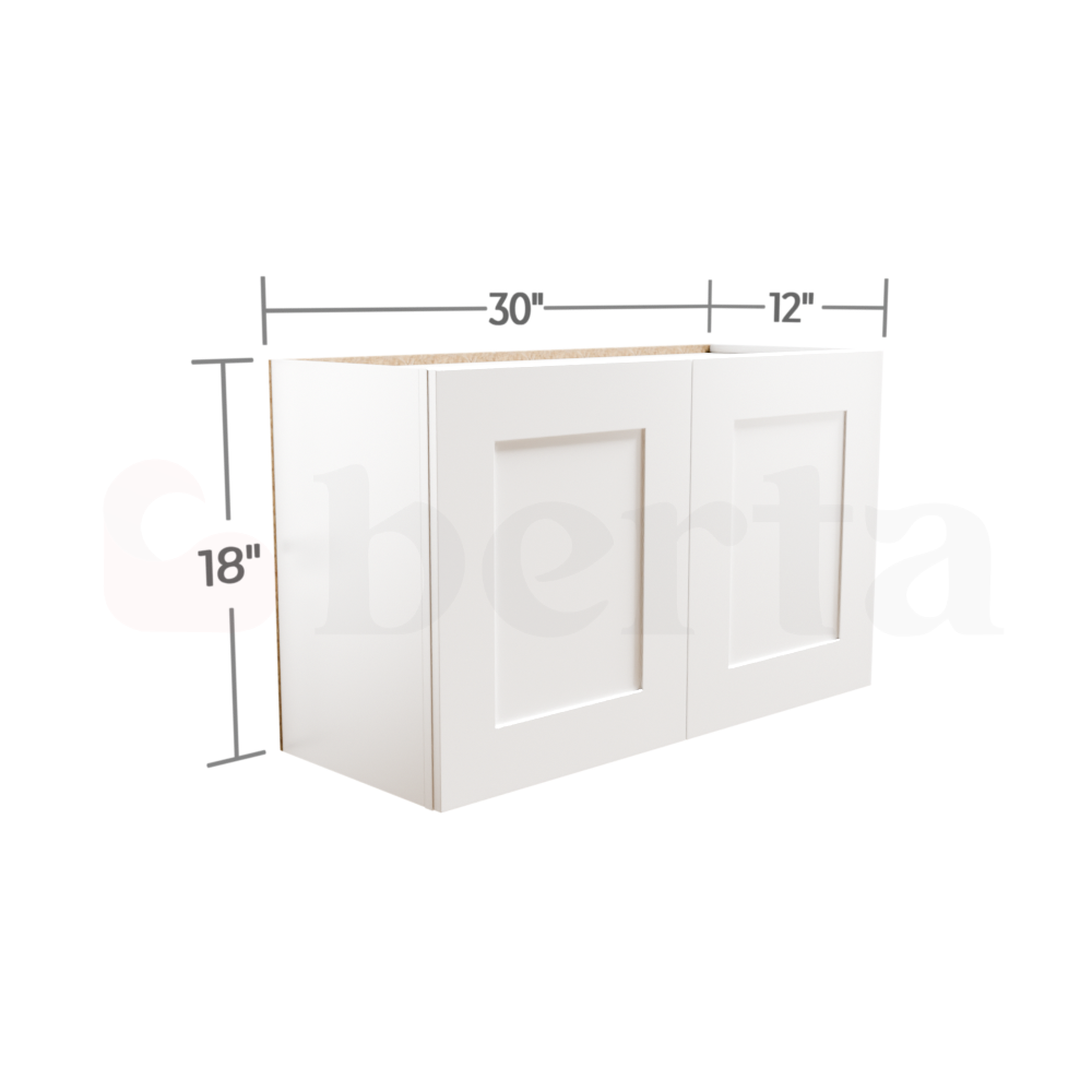 Bridge Wall Cabinets - Classic Shaker Pre-Assembled - Berta Store 