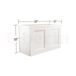 Bridge Wall Cabinets - Classic Shaker Pre-Assembled - Berta Store 