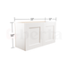 Bridge Wall Cabinets - Classic Shaker Pre-Assembled - Berta Store 