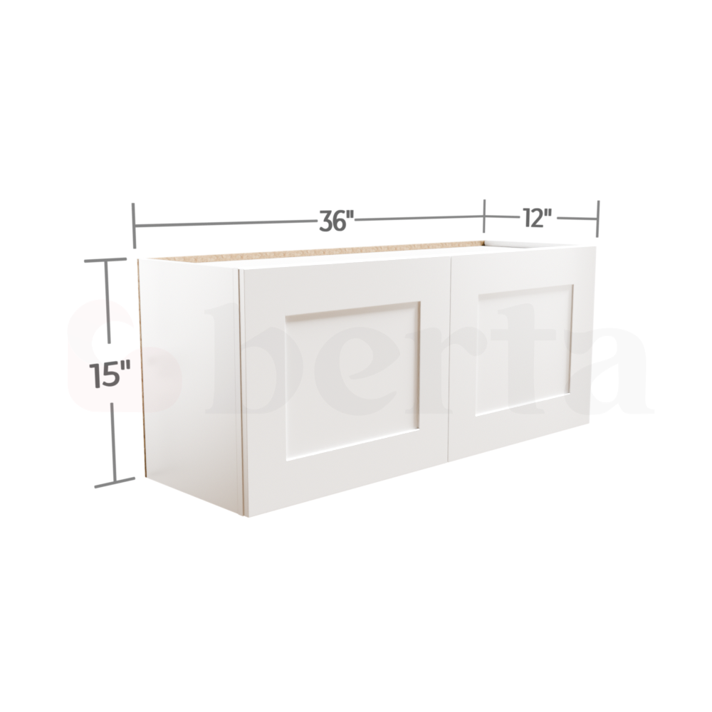 Bridge Wall Cabinets - Classic Shaker Pre-Assembled - Berta Store 