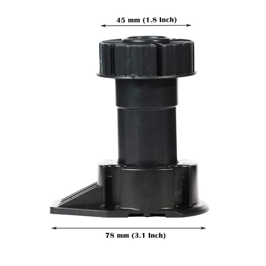 Cabinet Leveler Legs - 330 lb Capacity, Adjustable Height from 3 1/7" to 4 3/10" (80-110 mm) - Berta Store 