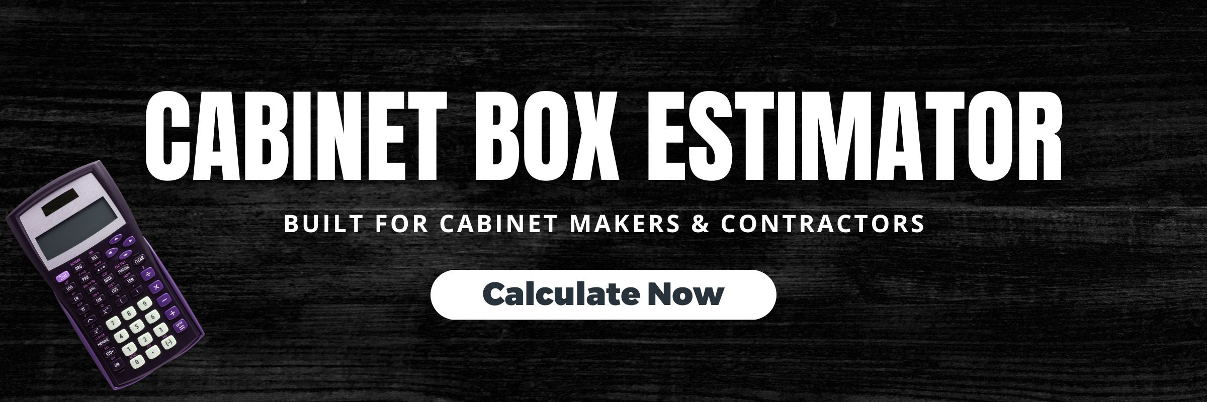 Cabinet box estimator calculator for plywood and MDF material planning