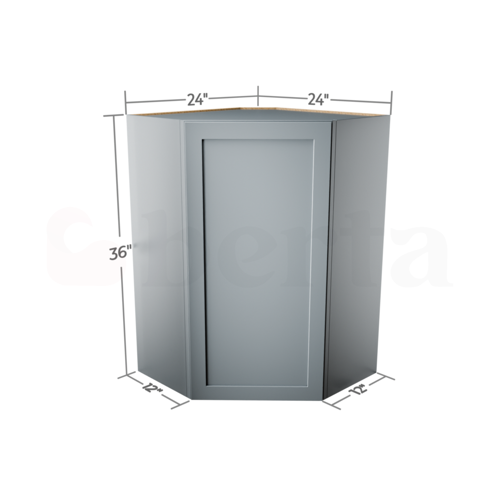 Corner Diagonal Wall Cabinets - Classic Shaker Pre-Assembled - Berta Store 