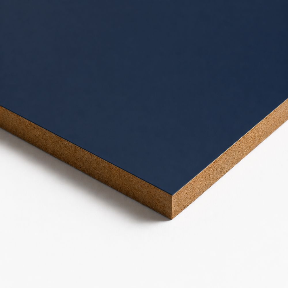 Dark Blue Matte MDF Panel 4x8 Sheet Berta Store