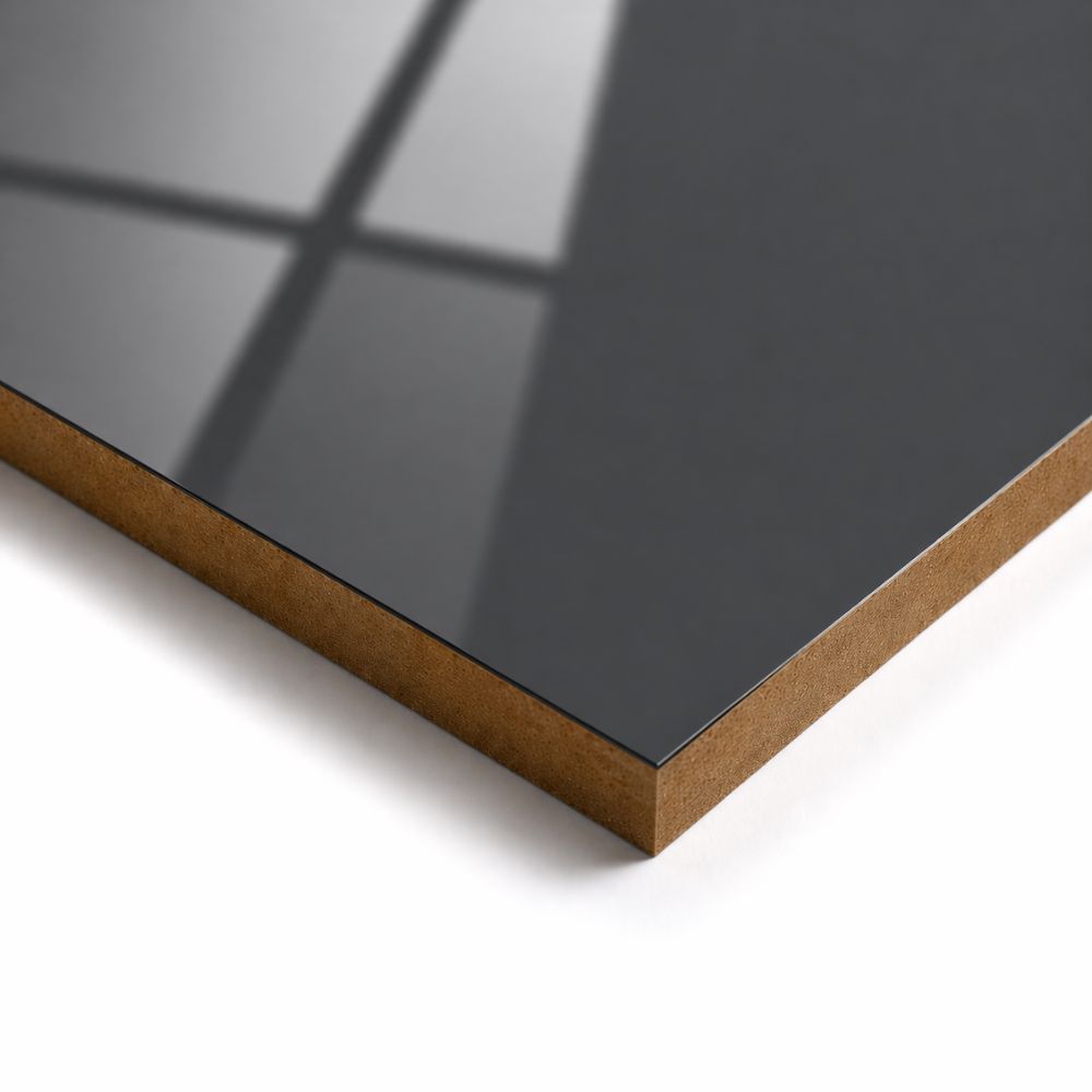 Dark Gray Gloss MDF Panel 4x8 Sheet Berta Store