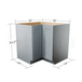 Diagonal Corner Base Cabinets - Classic Shaker Pre-Assembled - Berta Store 