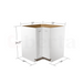 Diagonal Corner Base Cabinets - Classic Shaker Pre-Assembled - Berta Store 