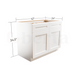 Double Door Base Cabinets - Classic Shaker Pre-Assembled - Berta Store 