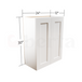 Double Door Wall Cabinet 30" High - Classic Shaker Pre-Assembled - Berta 