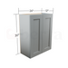 Double Door Wall Cabinet 30" High - Classic Shaker Pre-Assembled - Berta 