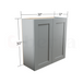 Double Door Wall Cabinet 30" High - Classic Shaker Pre-Assembled - Berta 