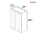 Double Door Wall Cabinet 36" High - Classic Shaker Pre-Assembled - Berta 