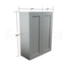 Double Door Wall Cabinet 36" High - Classic Shaker Pre-Assembled - Berta Store 
