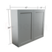 Double Door Wall Cabinet 36" High - Classic Shaker Pre-Assembled - Berta Store 