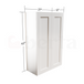 Double Door Wall Cabinet 42" High - Classic Shaker Pre-Assembled - Berta 