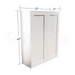 Double Door Wall Cabinet 42" High - Classic Shaker Pre-Assembled - Berta Store 